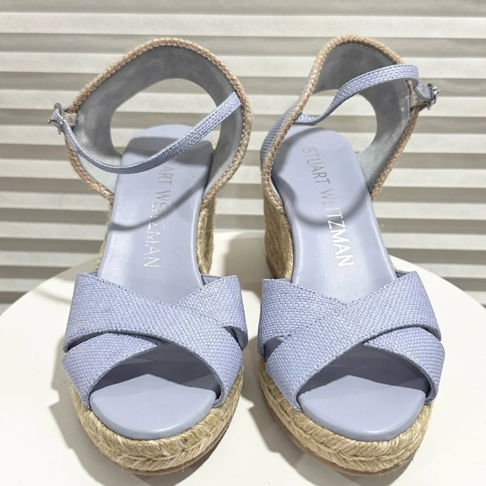 🌹STUART WEITZMAN🌹 Mirela Wedge Espadrilles Size:8B - Picture 4 of 8